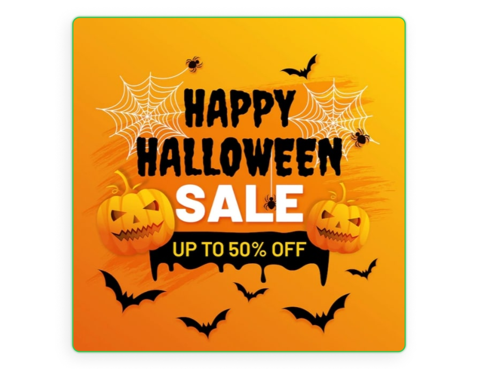 Example of a Halloween promotion