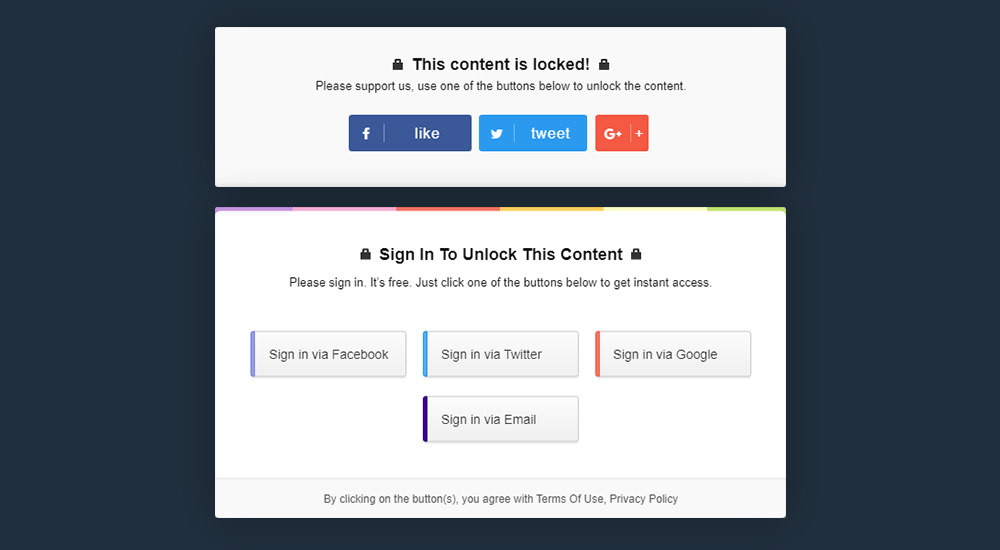 Content locking affiliate network