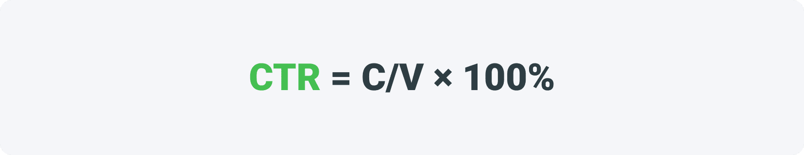 CTR=C/V*100%