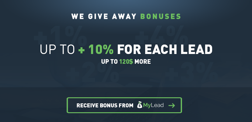 MyLead   a global affiliate network   WE GIVING BONUSES   YOU WILL EARN MORE